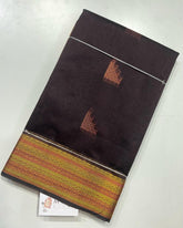 Black silk cotton saree - MIRASILKS Black silk cotton saree